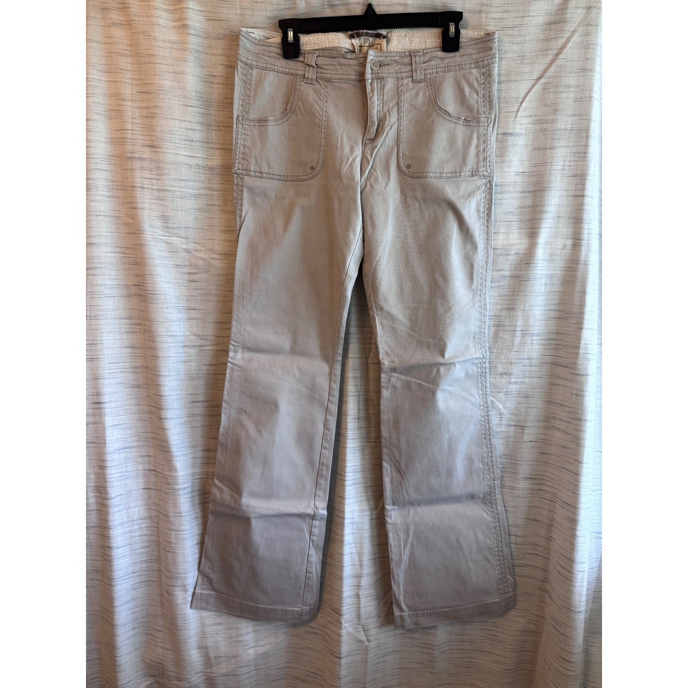 Hollister California Khaki Tan Flare Pants Low Rise Corduroy Patch Pocket 11R